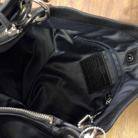 Coach Black Leather Large Crossbody Bag - Picture 8 of 9